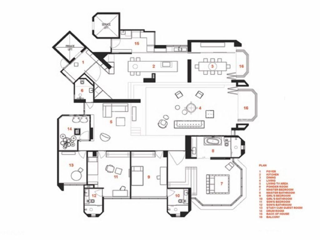 2 Bedroom floor plan